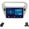 Generico Android Automotive Car Stereo per Citroen C-Elysee 2012-2016 1280 * 720 Smart Autoradio Wireless CarPlay/RDS/FM/AM/DSP Sound/Bluetooth 4GLTE 5G Wi-Fi Schermo diviso Navigazione GPS(NF-2)