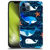 Head Case Designs Licenza Ufficiale Haroulita Balena Blu Animali Custodia Cover Dura per Parte Posteriore Compatibile con Apple iPhone 12 / iPhone 12 PRO