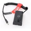 DRRI NP-F970 Batteria fittizia a USB Tipo-C PD Cavo di alimentazione per Atomos Ninja V Sony NP-F Batterie... (F970-usb C)