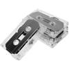 Alasum Set di 4 Nastri Cassette Vuoti da 30 Minuti Registrabili per Lettore Cassette Portatile, Custodia Rigida Trasparente in Plastica, Uso Versatile per Musica e Insegnamento