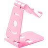 Wdfnexalai Supporto pieghevole per telefono cellulare da tavolo pieghevole in plastica supporto per tablet portatile, rosa