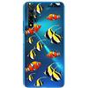 dakanna Custodia Compatibili con [Huawei Nova 5T / Honor 20] Sfondo Trasparente con Disegni [Pesce di Colori] in Morbida Silicone TPU Flessibile, Shell Case Cover in Gel per Smartphone