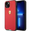 CG MOBILE Ferrari - Custodia per iPhone 14 Plus, con bandiera italiana, in pelle PU, custodia protettiva e resistente, con facile scatto, assorbimento degli urti e logo firma