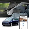 Fitcamx Dashcam 4k Adatto per VW Sharan 7N 2016-2021, Macchina fotografica per auto 2160P UHD Video WiFi, G-Sensor, Registrazione loop, Visione notturna, WDR Dashcam Auto,OEM Volkswagen, Scheda 64GB