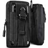 ONEFLOW Custodia di sopravvivenza per Asus ROG Phone 9/9 Pro, in nylon con moschettone, borsa tattica EDC con supporto per cintura, custodia per cellulare da esterno, colore nero