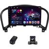 Yihyati 10 inch QLED Android 13 Car per Nissan Juke 2010-2014 Schermo 4G LTE Senza fili CarPlay Android Auto 4GLTE 5GWiFi GPS compatibile Bluetooth5.0 DSP RDS FM AM Backup Camera(NF-3)