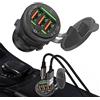 ZORQ Adattatore USB per auto, Spina adattatore USB QC3.0 portatile a 3 porte con interruttore, Accessori auto per donna/uomo, presa di ricarica rapida per GPS, registratori per auto, smartphone Zorq