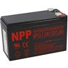 WSB Batteria al piombo NPP 12 V 7,2 Ah 4,8 mm Faston Lead-Acid AGM compatibile 7 Ah, 7,5 Ah, 8 Ah, 9 Ah UPS 9 Ah