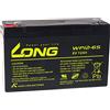 akku-net Batteria di Ricambio KungLong per autoveicoli per l´Infanzia, Quad 6V 12Ah (sostituisce Anche 10Ah), 6V, Lead-Acid