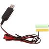 KEALLANS USB 5V a 3V LR03 AAA Dummy Batteria Eliminators per Radio LED Luce 2m