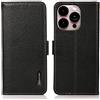 COQUE Custodia per Apple iPhone 14 PRO Max Cover,Lychee in Pelle Magnetica Laterale Modello RFID Antifurto Custodia per Telefono Custodia per Apple iPhone 14 PRO Max-Nero