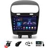 BOJONTN 9 Pollici 2 Din Android 13 Auto Stereo Radio Per Fiat Freemont 2012-2020 con Car Play senza fili GPS Telecamera Posteriore Comandi al volante Bluetooth (Size : T5[6+128G])
