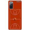 dakanna Custodia Compatibili con [ Samsung Galaxy S20 Fe/Fe 5G ] Trasparente con Disegni [ Campo di Basket e Palla ] in Morbida Silicone TPU Flessibile, Shell Case Cover in Gel per Smartphone