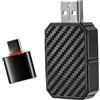 Generico Adattatore Wireless 2 in 1 per CarPlay & Android Auto, Adattatore USB/Type-C senza fili, Connessione Veloce e Stabile senza Ritardi, Compatibile con iOS 10+ e Android 11+, Plug & Play