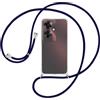 Sewutoyu Custodia Collana per Cellulare Compatibile per OPPO Reno11 F 5G - Cover Silicone TPU Protettiva Trasparente - Custodia indossabile per Collo - Case a Tracolla con Cordina, Blu