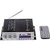 Fasizi Mini Bluetooth Hi-Fi Stereo Audio AMP Amplificatore Bass Booster MP4 12V Supporto FM MP3 TF USB Dvd per Auto Moto -Nero