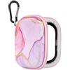 Geekria NOVA Shield Custodia rigida per auricolari, compatibile con Apple AirPods 4, AirPods Pro 2, borsa da viaggio EVA con clip moschettone e tasca in mesh per accessori (Rosa)
