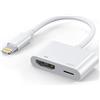 Wahbite Lightning a HDMI Adattatore, Apple MFi Certificato HDMI Cavo Compatible pour iPhone 14 13 12 11 XS X 8 7 6 5 su TV Proiettore Monitor