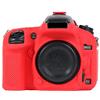 Generic Custodia per fotocamera Custodia in silicone rosso morbido per fotocamera digitale Nikon D600