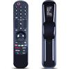 TCNOUMT Telecomando di ricambio AKB76039901 MR22GA IR per LG Smart TV QNED Nano OLED con tasti di scelta rapida a 6 canali (senza voce, magia, funzione puntatore)