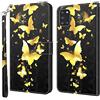 Rapuled Cover per Samsung Galaxy A31, Custodia a Libro per Samsung A31, Flip Caso in PU Pelle Premium Portafoglio Custodia con Slot Carte Protezione Magnetica [Interno TPU Antiurto] (Farfalla 4)