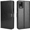 BellaCase Custodia LG K52/K62/Q52 [Custodia portafoglio] [Staffa] [Slot per schede] [Flip Cover magnetica] Compatibile con lo smartphone LG K52,LG K62,LG Q52(Nero)