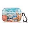 TropicalLife Bellissime conchiglie e stelle marine Custodia protettiva compatibile con Apple AirPods Pro Hard PC Summer Beach Airpod Cover con portachiavi portatile