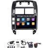 Cafusesdd Autoradio Android Double Din con touchscreen da 9 pollici Per Volkswagen Polo Mk4 2004-2009 con Bluetooth navigazione e backup(T5 8-Core 4G+WIFI 4+64G)