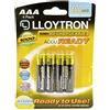 Lloytron-Batteria NIMH AAA 800mAh AccuReady (confezione da 4)