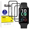 X-Dision [3 Pezzi Pellicola Protettiva Compatibile con Amazfit Band 7,[Resistente ai Graffi, Alta Definizione][3D Curved Full Cover] Pellicola Protettiva per Amazfit Band 7