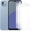 Damolong Pellicola protettiva per schermo compatibile per Sharp Aquos Wish 4 SH-52E(6.6 pollici) [3 Pacco da] Pellicola protettiva in vetro temperato adatta per Sharp Aquos Wish 4 SH-52E