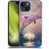 Head Case Designs Licenza Ufficiale Jena DellaGrottaglia Delfino Animali Custodia Cover Dura per Parte Posteriore Compatibile con Apple iPhone 15