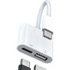 HOYULLI Adattatore USB C a USB (2 in 1) per iPad OTG 3.0 Type C cavo di ricarica per iPhone 16 15 Pro Max per Apple MacBook Tablet compatibile con Samsung S25 S24 convertitore lettore di schede digitale
