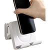 Qurygin Supporto per telefono da parete, adesivo per telefono, staffa regolabile per tablet, morsetto per smartphone, per cucina, casa, WC, scrivania, camera da letto, bagno, comodino