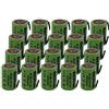 Electron 20 X Batteria ricaricabile NiMh 4/5 SC 1,2V 2000mAh 22x33mm subC a saldare linguette per pacchi batteria