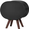 Dinghosen Supporto da tavolo in legno per Sonos Era 300, salvaspazio, compatibile con Sonos Era 300, supporto da scrivania per decorazioni, nero