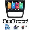 Generic Autoradio per Skoda Yeti 5L 2009-2014 con Carplay Wireless e Android Auto - Android 13 Stereo con 4G 5G WiFi Controllo del Volante Schermo Diviso + Telecamera di retromarcia e DVR(NF-2)
