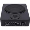 Dofanqing Subwoofer attivo per auto, 200 W, alloggiamento in alluminio nero, protezione da surriscaldamento per auto, camion e jeep