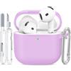 TNSNK Silicone per AirPods 4 Case Cover, B2-Magic Purple