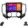 Generico Autoradio 2K Doppio DIN per Mitsubishi L200 5 2015-2019 Android 14 9 Inch Radio Touch Screen/CarPlay/Android Auto/WiFi/4GLTE/GPS/Bluetooth/FM/AM/RDS/DSP/SWC/Telecamera Posteriore(A,C20Pro)