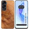 Tumundosmartphone Cover Silicone per Huawei Honor 90 Lite 5G Disegno Legno 04 Disegni