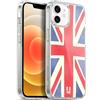 Head Case Designs Union Jack Sognando Londra Custodia in Gel [Protezione di Grado Militare] Compatibile con Apple iPhone 12 / iPhone 12 PRO E Compatibile con MagSafe