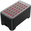 Gvvsjgdbis Caricatore USB 30 Porte HUB 150 W Universale da Parete Desktop Stazione di Ricarica Dock per Telefono Cellulare Adattatore di Alimentazione Facile da Usare Spina UE
