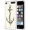 ZHONGWEI Cover trasparente compatibile con iPod Touch 5/6/7 con ancora BW7, protezione su tutti gli angoli