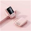 ZHUOLUNF Caricabatterie Portatile 20000mah Display Power Bank Fast Mobile Phone Charging Power Bank Cavi Di Alimentazione Mobile (Rosa)