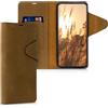 kalibri Cover Compatibile con Samsung Galaxy A80 - Custodia a Portafoglio in Vera Pelle - Cover con Porta Carte e Supporto - Stand Wallet Case