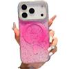JZ Sparkling Magnetic Soft Caso per iPhone 17 Pro - Copertura Glitter con forte magnete, protezione contro urti -Pink
