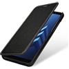 StilGut custodia Samsung Galaxy A8 2018 cover a libro in pelle, case portacellulare apribile con patta rivoltabile, nero