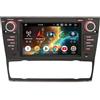 Erisin 8 Core 4GB+64GB Android 14.0 Autoradio per BMW 3er E90 E91 E92 E93 M3 con GPS Navigatore Supporto senza fili CarPlay Android Auto WiFi 4G DSP Bluetooth 5.0 USB DAB+ FM Radio CANBus Camera OBD2