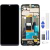 Generico Schermo LCD per Oppo Realme C30 RMX3581 LCD Display Digitizer Vetro Touch Schermo Ricambio Assembly (Nero con Bordo)